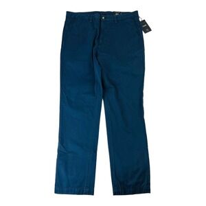 NWT Maker & Company Navy Blue The Keck Cotton Chino Pants Mens Size‎ 36X32